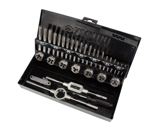 Фото 3 - Набор плашек и метчиков 32 предмета (металлический кейс) SIGMA (1643191)