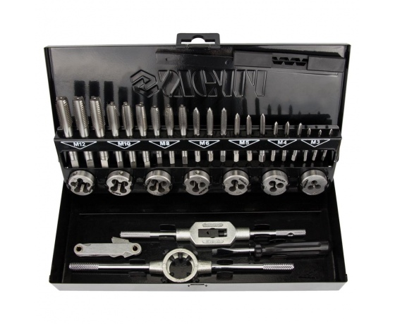 Фото 2 - Набор плашек и метчиков 32 предмета (металлический кейс) SIGMA (1643191)