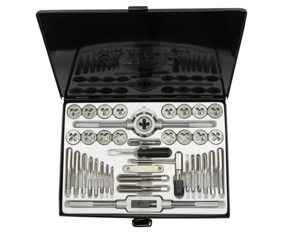 Фото 3 - Набор плашек и метчиков 40 предметов (металлический кейс) SIGMA (1643251)