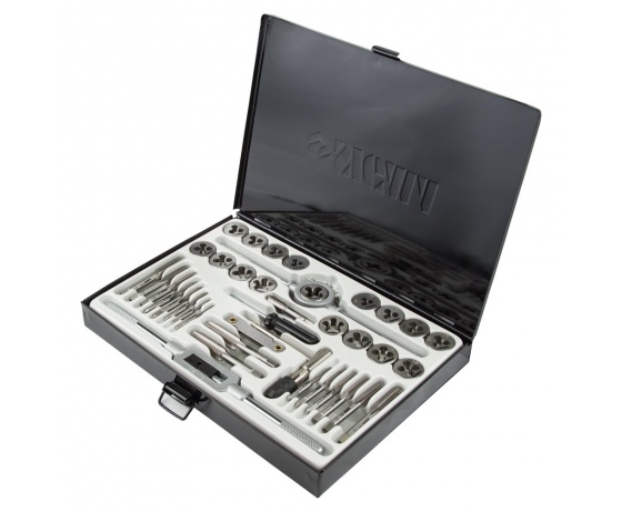 Фото 4 - Набор плашек и метчиков 40 предметов (металлический кейс) SIGMA (1643251)