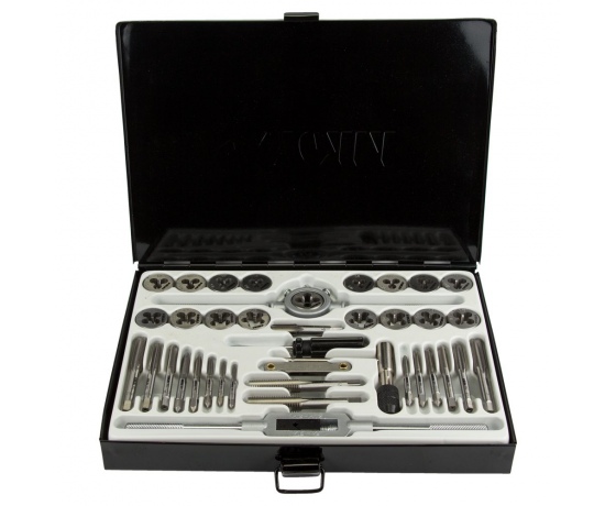 Фото 2 - Набор плашек и метчиков 40 предметов (металлический кейс) SIGMA (1643251)