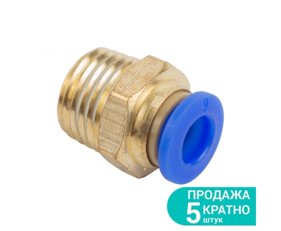 Фото 2 - Штуцер цанговый (прямой) Ø6мм МТ 1/4