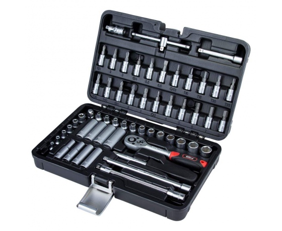 Фото 2 - Набор насадок торцевых и биты 1/4