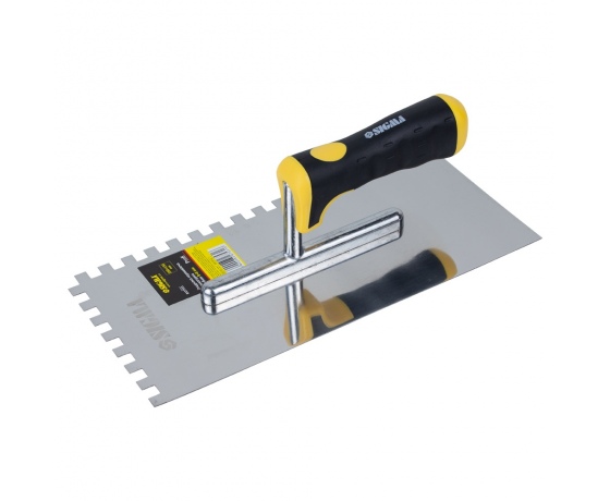 Фото 2 - Гладилка нержавеющая штукатурная c зубом Profi 280мм×130мм 8×8мм SIGMA (8327531)