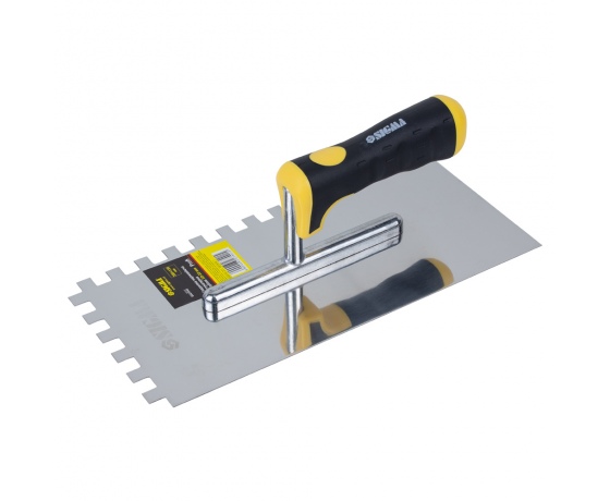 Фото 2 - Гладилка нержавеющая штукатурная c зубом Profi 280мм×130мм 10×10мм SIGMA (8327541)