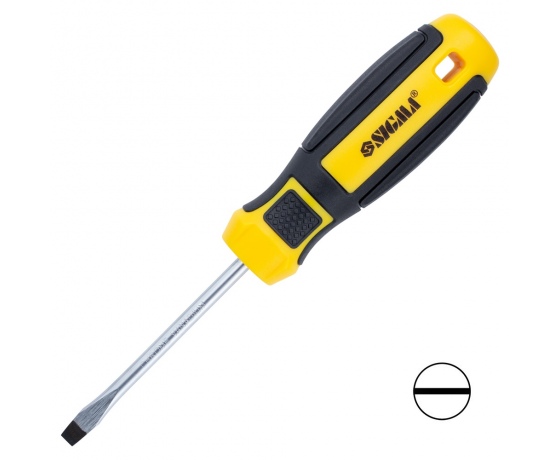 Фото 2 - Отвертка шлицевая SL 5.0×75мм CrV Mega SIGMA (4009201)