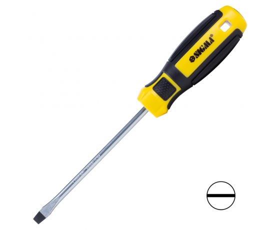 Фото 2 - Отвертка шлицевая SL 6.0×125мм CrV Mega SIGMA (4009261)