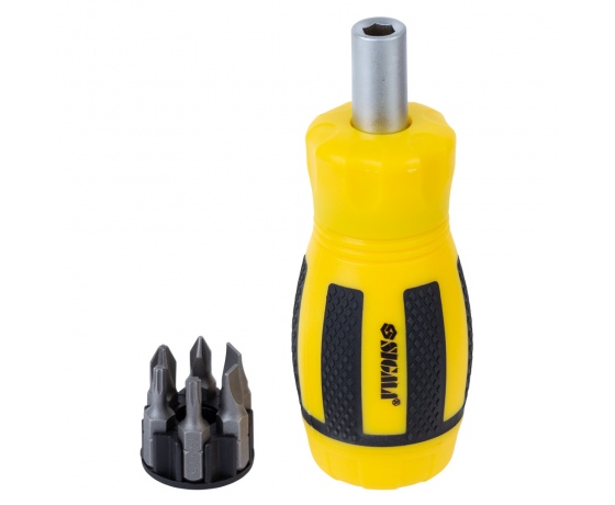 Фото 8 - Отвертка с реверсом MINI + биты 6шт CrV SIGMA (4001811)