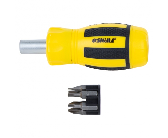 Фото 2 - Отвертка с реверсом MINI + биты 6шт CrV SIGMA (4001811)