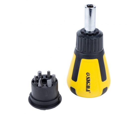 Фото 7 - Отвертка с реверсом и двухсторонними битами 6в1 CrV SIGMA (4001901)