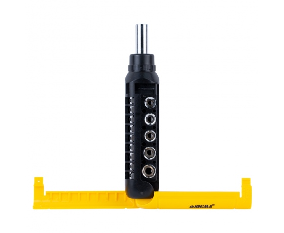 Фото 6 - Отвертка с реверсом + насадки торцевые и биты 1/4