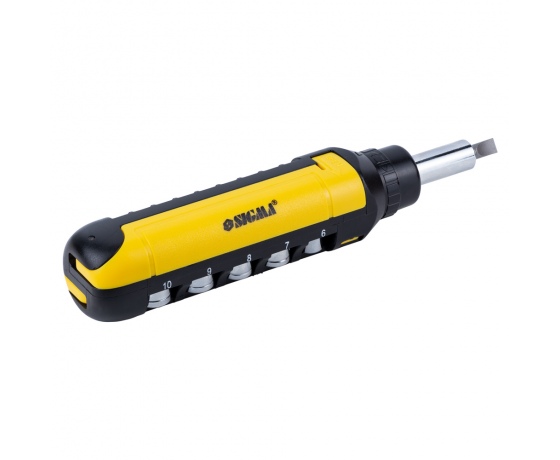 Фото 8 - Отвертка с реверсом + насадки торцевые и биты 1/4