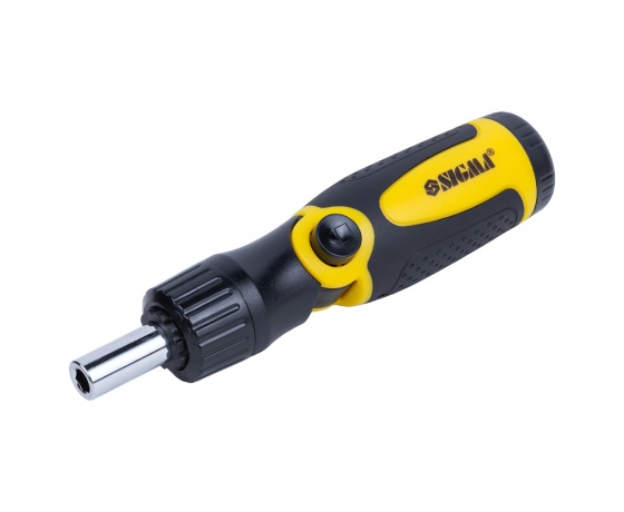 Фото 8 - Отвертка с реверсом ломаная + биты 12шт CrV SIGMA (4001961)