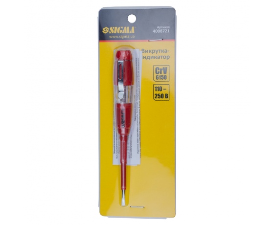 Фото 4 - Отвертка-индикатор SL 3.0×140мм 110-250В SIGMA (4008721)
