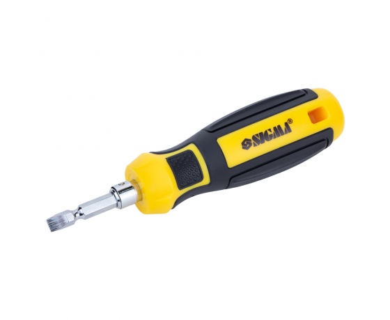 Фото 7 - Отвертка с двухсторонними битами 6в1 + адаптер CrV Mega SIGMA (4009711)