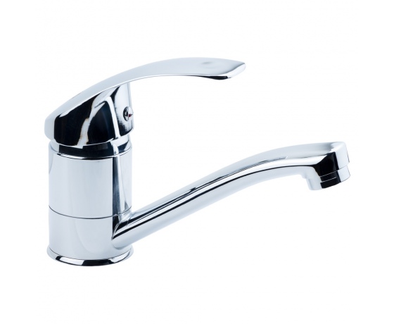 Фото 2 - Смеситель SL Ø40 для кухни гусак прямой 150мм на шпильке TAU (SL-2B143C)