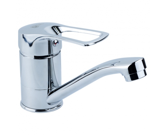 Фото 2 - Смеситель SM Ø40 для кухни гусак прямой 150мм на гайке TAU (SM-1B144C)