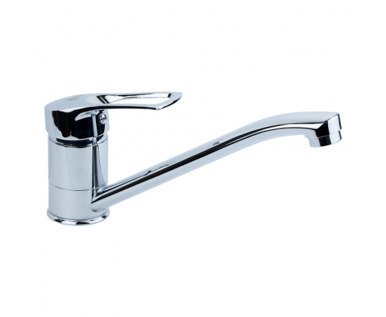 Фото 2 - Смеситель SM Ø40 для кухни гусак прямой 250мм на шпильке TAU (SM-2B244C)