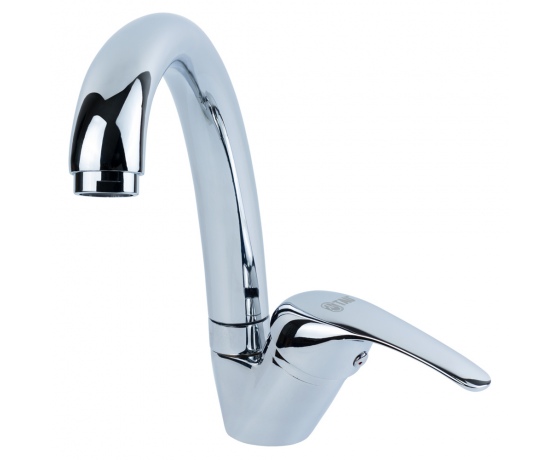 Фото 2 - Смеситель TN Ø35 для кухни гусак ухо на шпильке TAU (TN-5B142C)