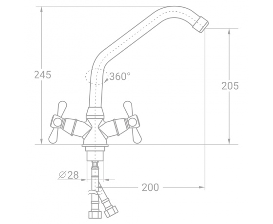 Фото 3 - Смеситель VN 1/2