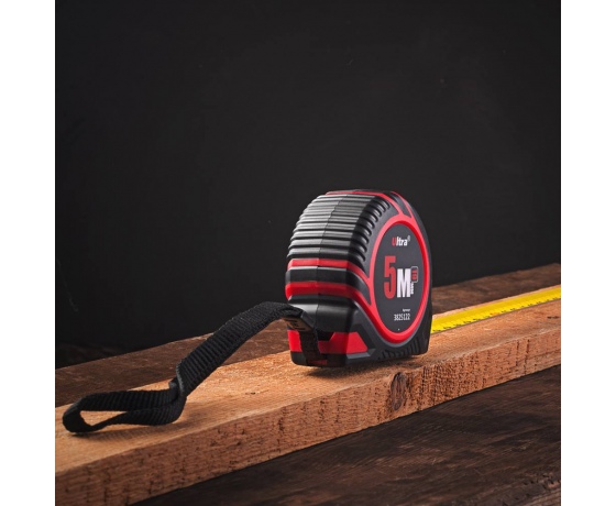 Фото 8 - Рулетка обрезиненная с нейлоновым покрытием полотна 5м×19мм ULTRA (3825122)