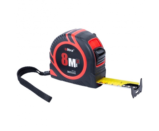 Фото 2 - Рулетка обрезиненная с нейлоновым покрытием полотна 8м×25мм ULTRA (3825142)