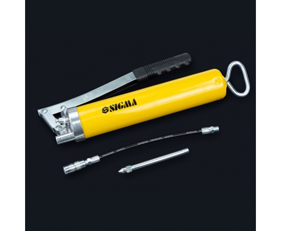 Фото 4 - Шприц-масленка рычажно-плунжерный 500мл с гибким шлангом SIGMA (6300361)