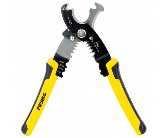 Фото 4 - Съёмник изоляции многофункциональный + кабелерез + обжимка 200мм SIGMA (4371451)