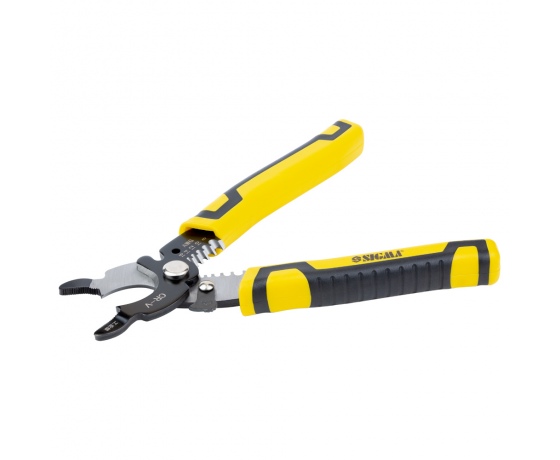 Фото 8 - Съёмник изоляции многофункциональный + кабелерез + плоскогубцы 195мм SIGMA (4371461)