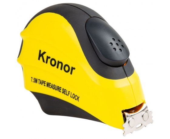 Фото 9 - Рулетка магнитная обрезиненная с автостопом 7.5м×25мм KRONOR (3824021)