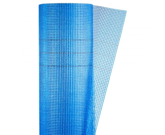 Фото 2 - Стеклосетка штукатурная щелочестойкая синяя 160г/м2 5×5мм 1×50м SIGMA (8406691)