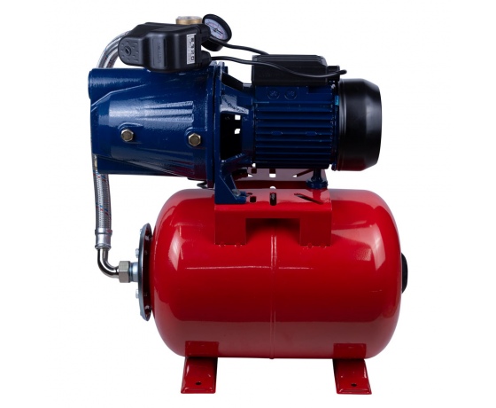 Фото 3 - Станция 1.1кВт Hmax 52м Qmax 70л/мин (самовсасывающий насос) 24л Украина WETRON (775038/24)