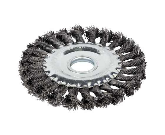 Фото 2 - Щетка проволочная дискообразная Ø125мм Ø22.2мм (стальная витая) GRAD (9038125)