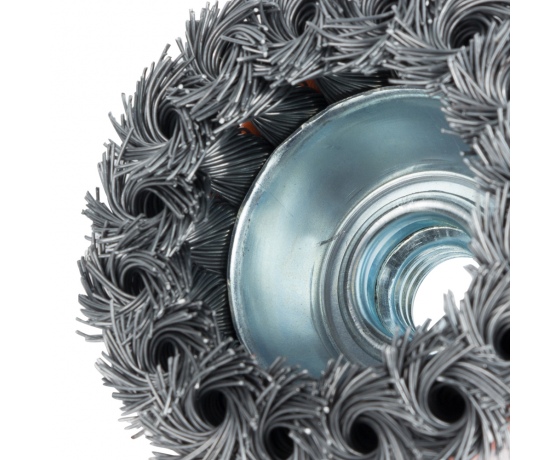 Фото 3 - Щетка проволочная чашеобразная Ø65мм М14×2мм (стальная витая) GRAD (9042065)