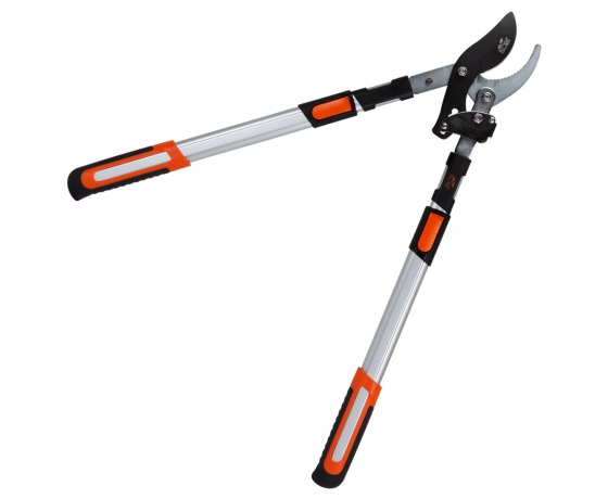 Фото 4 - Сучкорез плоскостной телескопический храповый алюминиевые рукоятки 700-874мм FLORA (5022374)