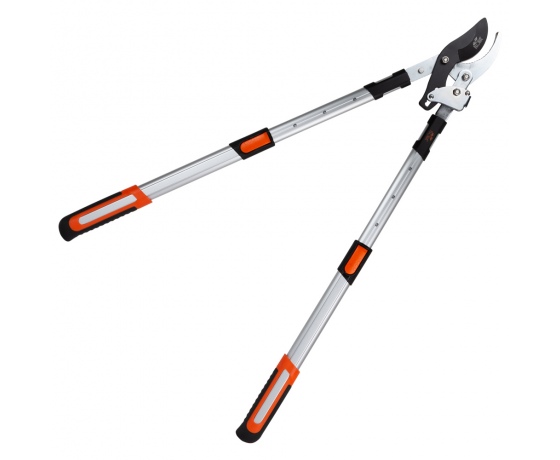 Фото 6 - Сучкорез плоскостной телескопический храповый алюминиевые рукоятки 700-874мм FLORA (5022374)
