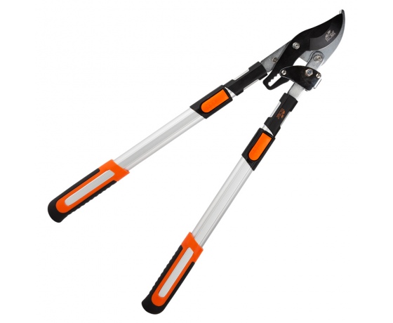 Фото 2 - Сучкорез плоскостной телескопический храповый алюминиевые рукоятки 700-874мм FLORA (5022374)