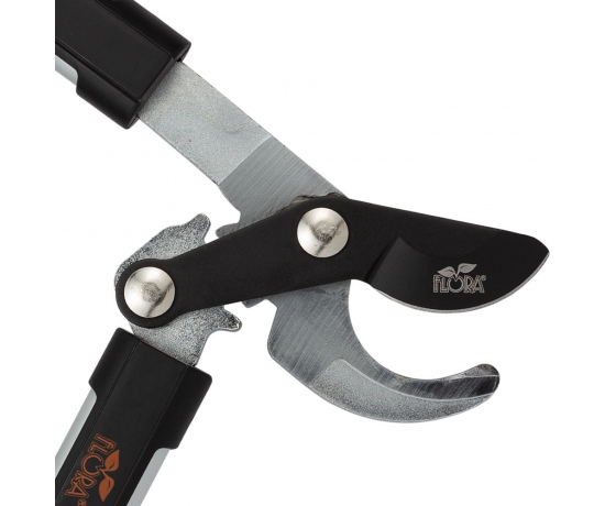 Фото 4 - Сучкорез плоскостной шестеренчатый алюминиевые рукоятки 483мм FLORA (5022424)