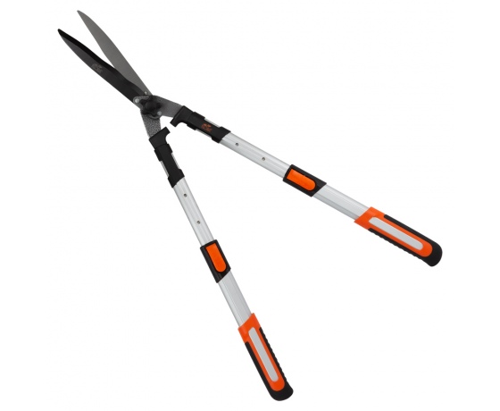 Фото 6 - Ножницы для кустов телескопические алюминиевые рукоятки 711-833мм FLORA (5024414)