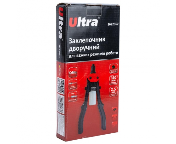 Фото 6 - Заклепочник двуручный 310мм Ø3.2-4.8мм ULTRA (2622062)