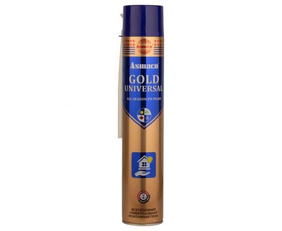 Фото 2 - Пена монтажная ручная всесезонная 750мл (850г) ОАЭ ASMACO (2728311)