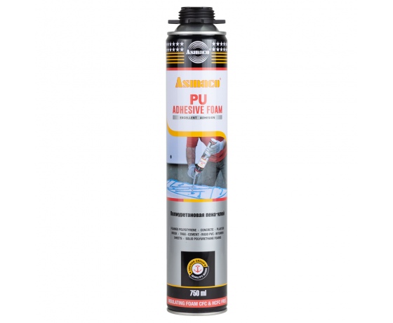 Фото 2 - Клей-пена профессиональная 750мл (900г) ОАЭ ASMACO (2730161)