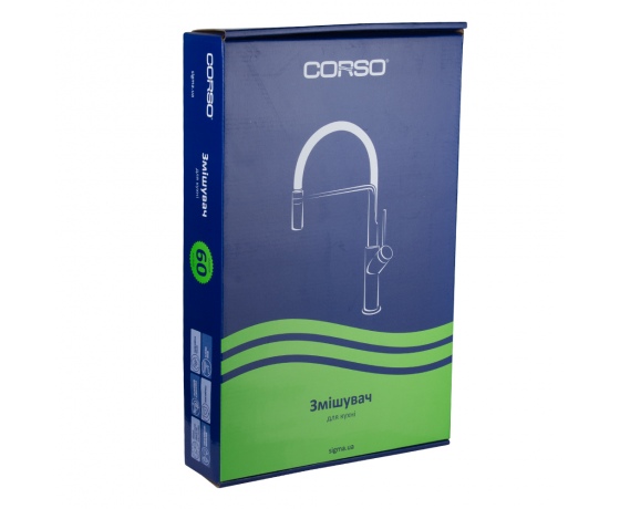 Фото 7 - Смеситель MARMORE Ø35 для кухни J-излив на гайке CORSO (DB-4B138C) (9623100)