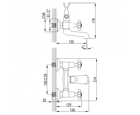 Фото 9 - Смеситель ARNO 1/2