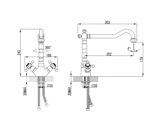 Фото 9 - Смеситель ARNO 1/2