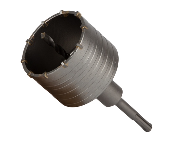 Фото 2 - Коронка по бетону Ø80×70мм 10 зубцов + хвостовик 110мм SDS-plus GRAD (1514405)