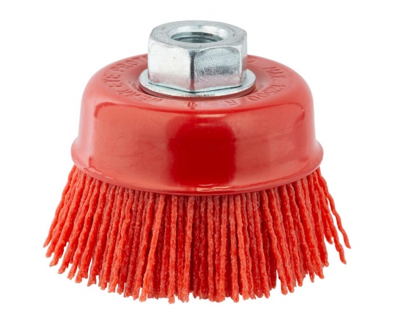Фото 2 - Щетка проволочная чашеобразная Ø75мм М14×2мм (нейлоновая) SIGMA (9014471)