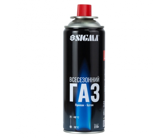 Фото 2 - Баллон газовый всесезонный 220г SIGMA (2901851)