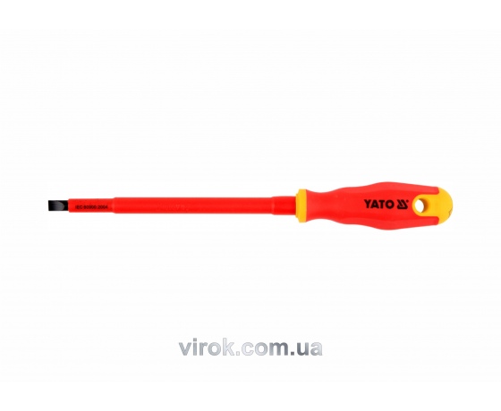 Фото 2 - Викрутка діелектрична плоска YATO SL8 х 150 мм VDE до 1000 В