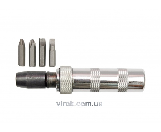 Фото 2 - Викрутка-тримач ударна VOREL з насадками 5 шт